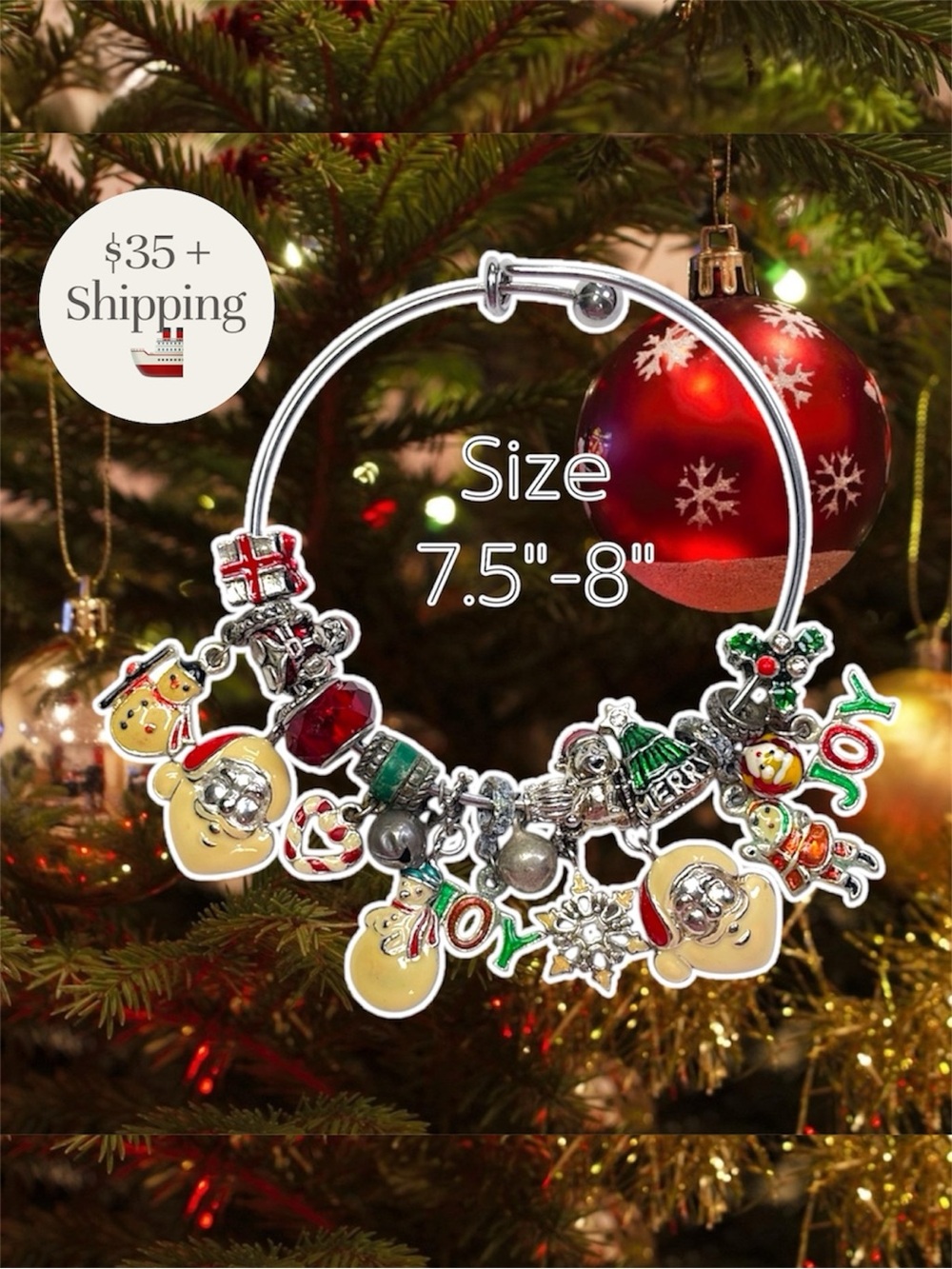 Custom Ugly Christmas 🎅🎄 charm bracelet 💗